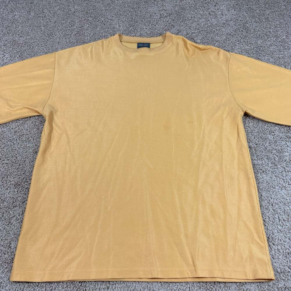 Jordan Craig XXL Gold Textured Short Sleeve T Shirt Mens Streetwear Oversized